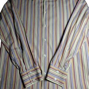 Boss‎ Hugo Boss XL Multi-Color Men's Button Up Long Sleeve Shirt